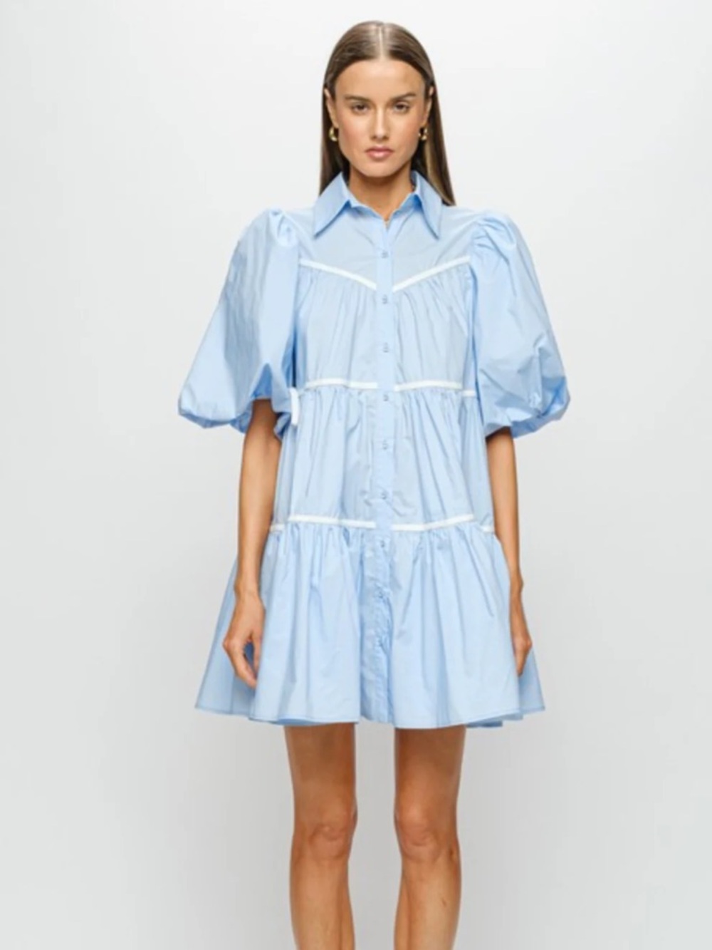 Sofie the Label Poplin Tiered Dress